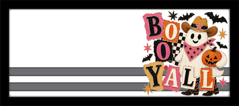 Boo Yall - Scrapbook Page Title Sticker
