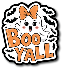 Boo Y'all - Scrapbook Page Title Sticker