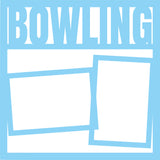 Bowling - 2 Frames - Scrapbook Page Overlay Die Cut