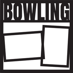 Bowling - 2 Frames - Scrapbook Page Overlay