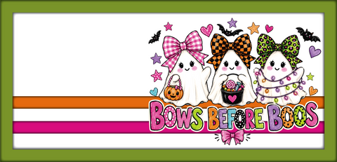 Bows Before Boos - Scrapbook Page Title Die Cut