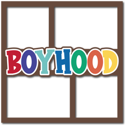 Boyhood - 4 Frames - Layered Overlay - Digital Cut File - SVG - INSTANT DOWNLOAD