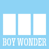 Boy Wonder - 3 Frames - Scrapbook Page Overlay Die Cut - Choose a Color