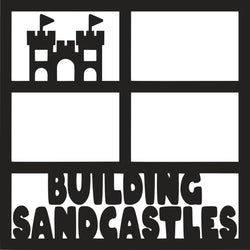 Building Sandcastles  - 4 Frames - Scrapbook Page Overlay