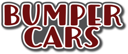 Bumper Cars - Scrapbook Page Title Die Cut