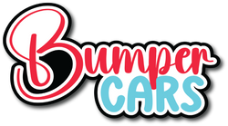 Bumper Cars - Scrapbook Page Title Die Cut