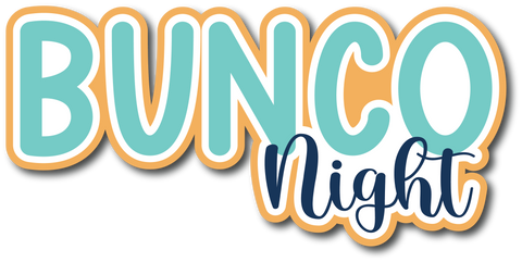 Bunco Night - Scrapbook Page Title Sticker
