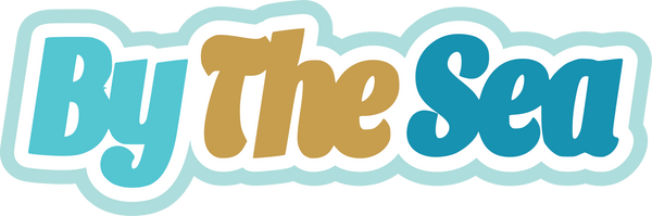 By the Sea - Scrapbook Page Title Sticker