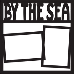 By the Sea - 2 Frames - Scrapbook Page Overlay Die Cut - Choose a Color