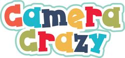 Camera Crazy - Scrapbook Page Title Die Cut