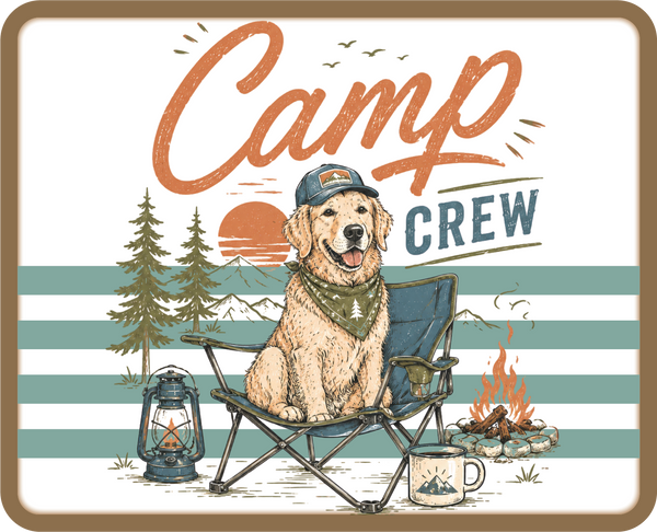 Camp Crew - Scrapbook Page Title Die Cut