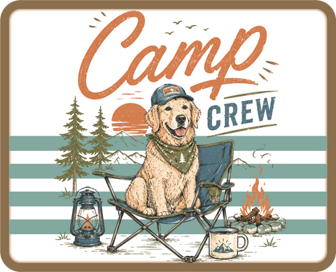 Camp Crew - Scrapbook Page Title Die Cut