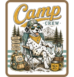 Camp Crew - Scrapbook Page Title Die Cut