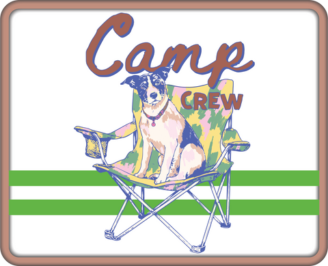 Camp Crew - Scrapbook Page Title Die Cut