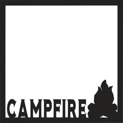 Campfire - Scrapbook Page Overlay Die Cut - Choose a Color
