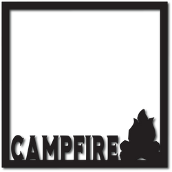 Campfire - Scrapbook Overlay - Digital Cut File - SVG - INSTANT DOWNLOAD