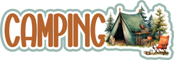 Camping - Scrapbook Page Title Sticker