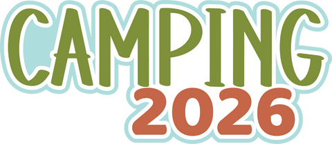 Camping 2026 - Scrapbook Page Title Sticker