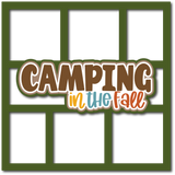 Camping in the Fall - 6 Frames - Scrapbook Page Layered Overlay Kit