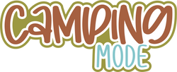 Camping Mode - Scrapbook Page Title Sticker