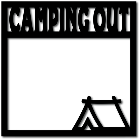 Camping Out - Scrapbook Page Overlay