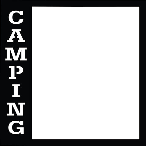 Camping - Scrapbook Page Overlay Die Cut