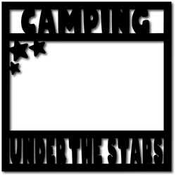 Camping Under the Stars - Scrapbook Overlay - Digital Cut File - SVG - INSTANT DOWNLOAD