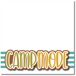 Camp Mode - Printed Premade Scrapbook Page 12x12 Layout