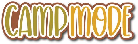 Camp Mode - Scrapbook Page Title Sticker