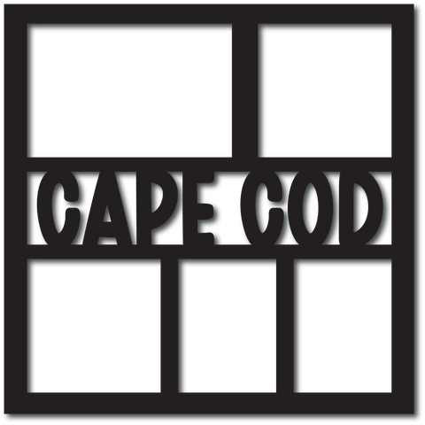 Cape Cod - 5 Frames - Scrapbook Page Overlay