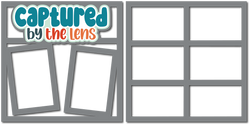 Captured by the Lens - 2 Frames - (2) Scrapbook Page Layered Overlay Kit