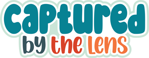 Captured by the Lens - Scrapbook Page Title Die Cut