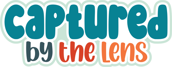 Captured by the Lens - Scrapbook Page Title Sticker