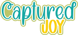Captured Joy - Scrapbook Page Title Die Cut