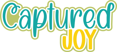 Captured Joy - Scrapbook Page Title Sticker