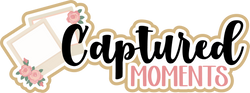 Captured Moments - Scrapbook Page Title Sticker
