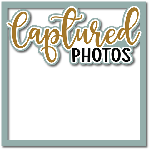 Captured Photos - Layered Overlay - Digital Cut File - SVG - INSTANT DOWNLOAD