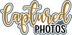 Captured Photos - Scrapbook Page Title Sticker