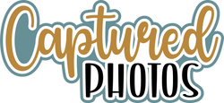 Captured Photos - Scrapbook Page Title Sticker