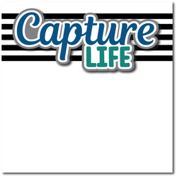 Capture Life - Printed Premade Scrapbook Page 12x12 Layout