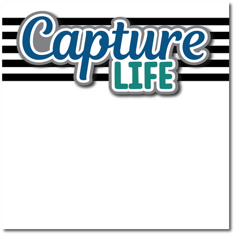 Capture Life - Printed Premade Scrapbook Page 12x12 Layout