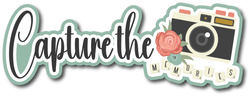 Capture the Memories - Scrapbook Page Title Die Cut