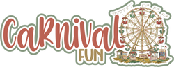 Carnival Fun - Scrapbook Page Title Die Cut