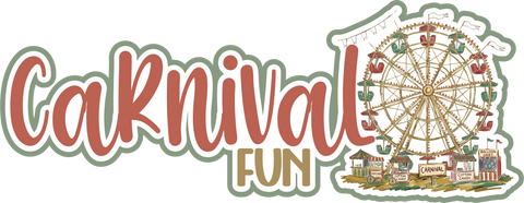Carnival Fun - Scrapbook Page Title Sticker