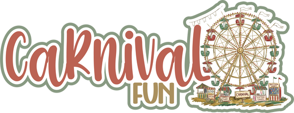 Carnival Fun - Scrapbook Page Title Die Cut
