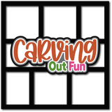 Carving Out Fun - 6 Frames - Scrapbook Page Layered Overlay Kit