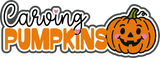 Carving Pumpkins - 6 Frames - Scrapbook Page Layered Overlay Kit