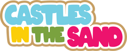 Castles in the Sand - Scrapbook Page Title Die Cut