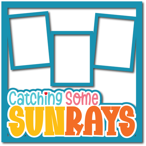 Catching Some Sunrays - 3 Frames - Layered Overlay - Digital Cut File - SVG - INSTANT DOWNLOAD