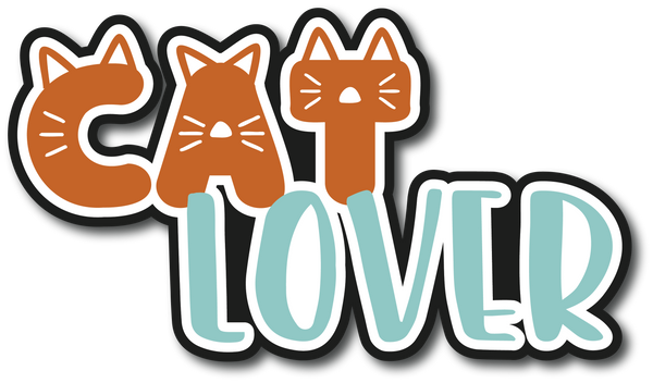 Cat Lover - Scrapbook Page Title Sticker